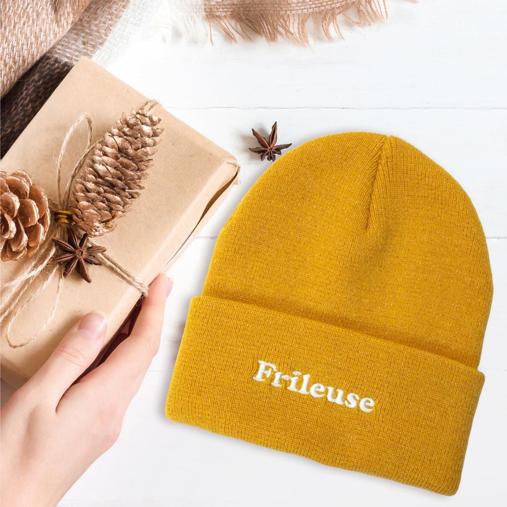 Bonnet humorisitique: Frileuse