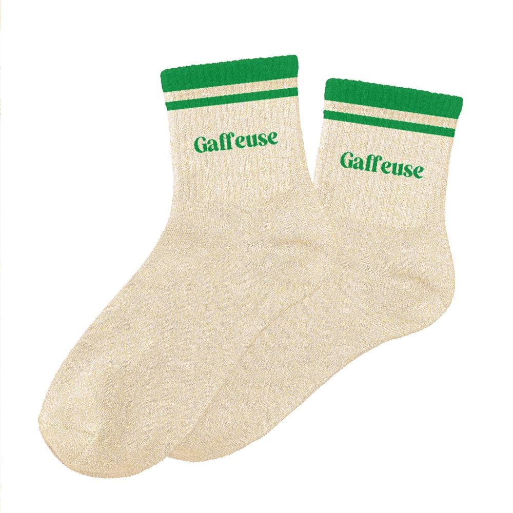 Chaussettes à paillettes: Gaffeuse