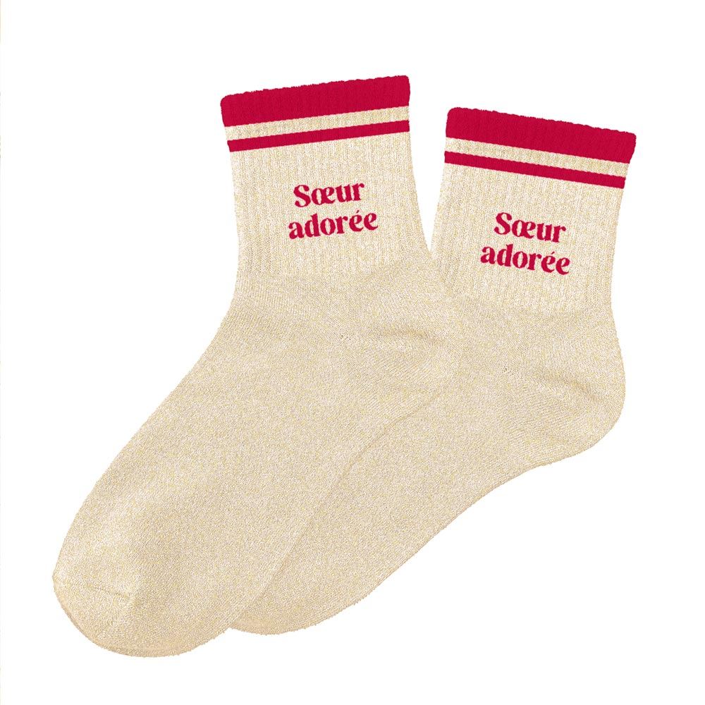 Chaussettes à paillettes: Soeur adorée