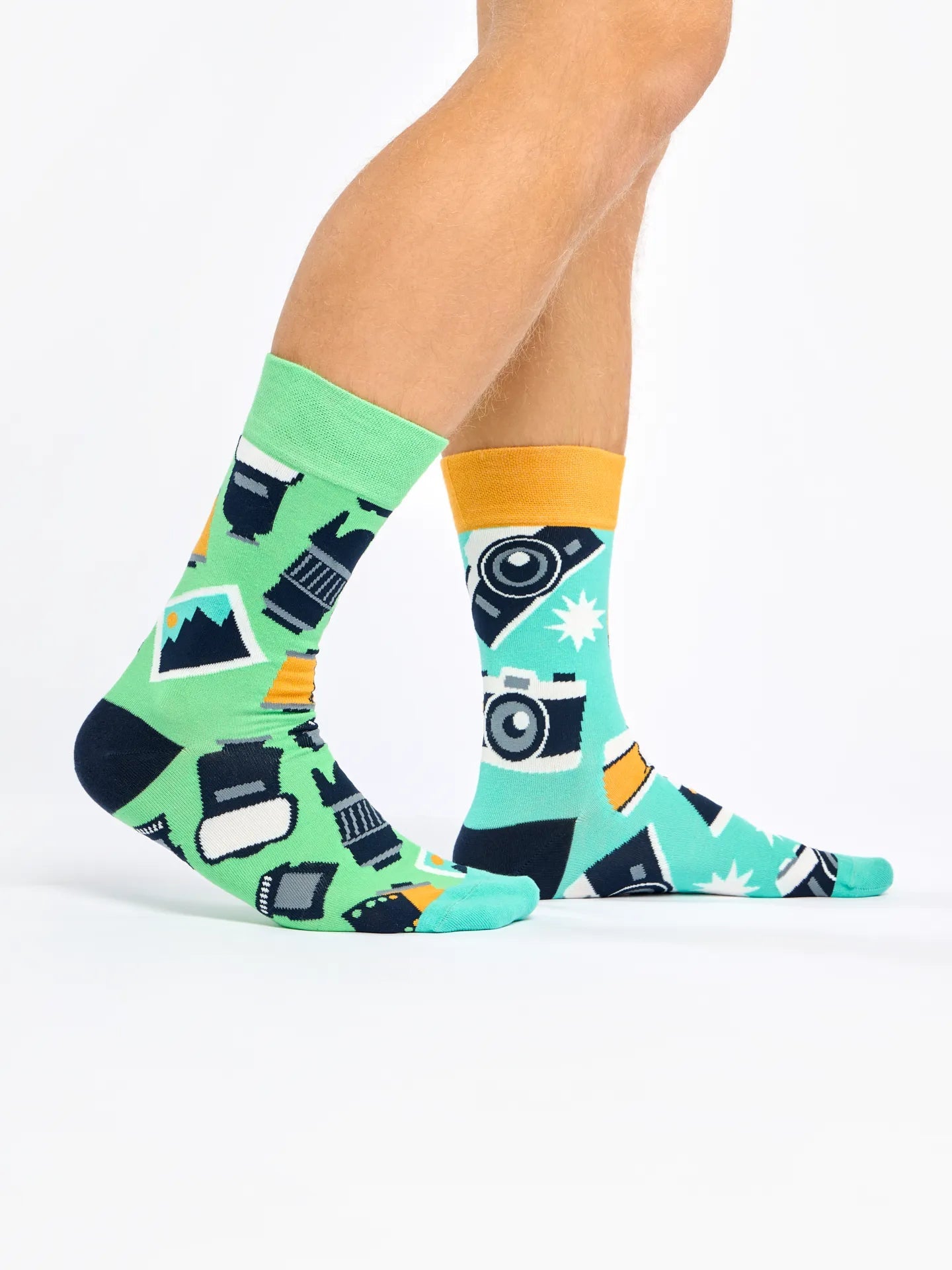 Chaussettes à motifs: Photographe