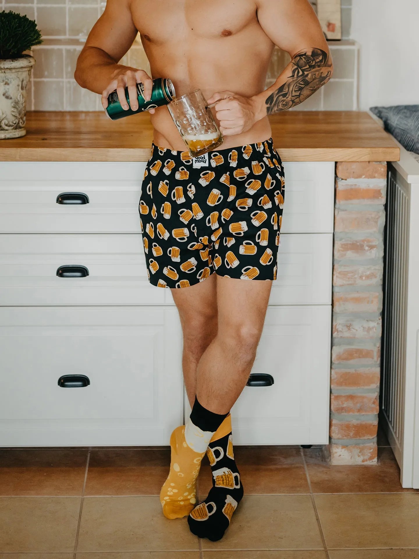 Chaussettes à motifs: La bière est ma passion