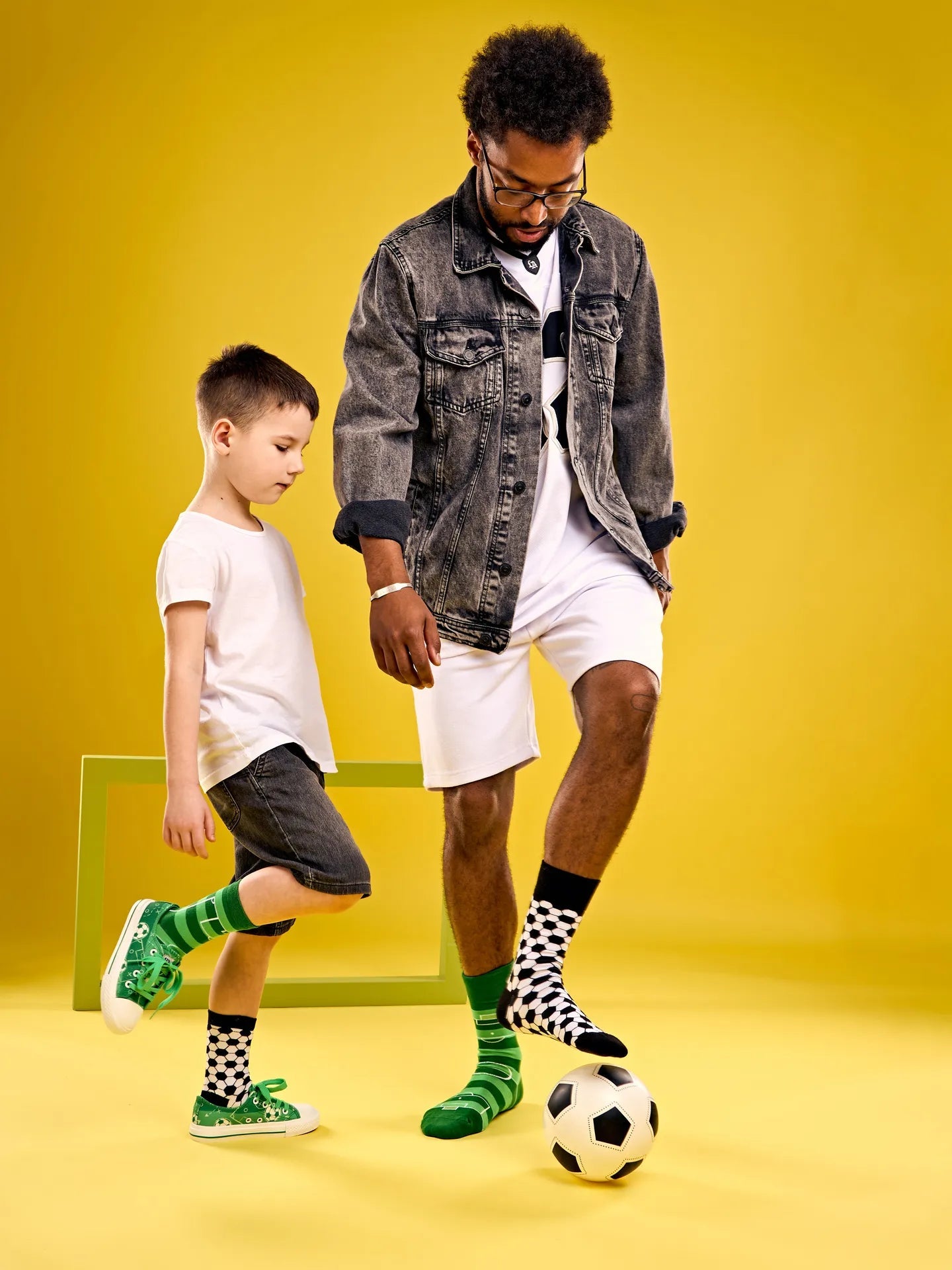 Chaussettes à motifs: Le footballeur V2
