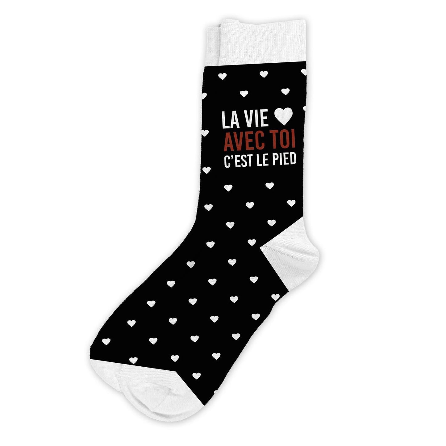 Chaussettes humoristiques: La vie avec toi c'est le pied