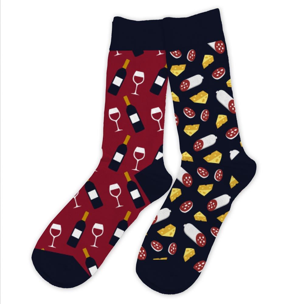 Chaussettes humoristiques: Pinard-Sauciflard