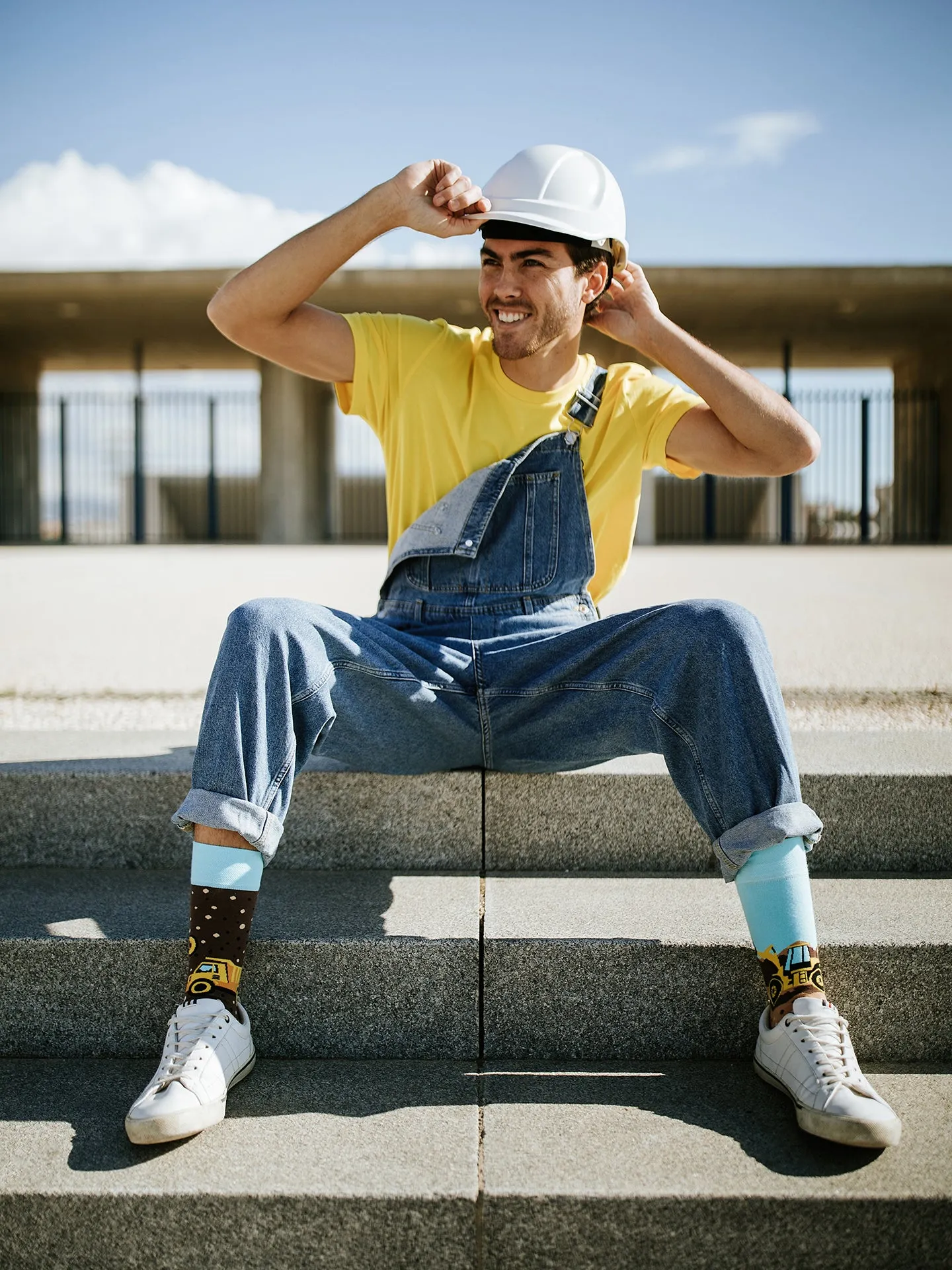 Chaussettes à motifs: Le chantier