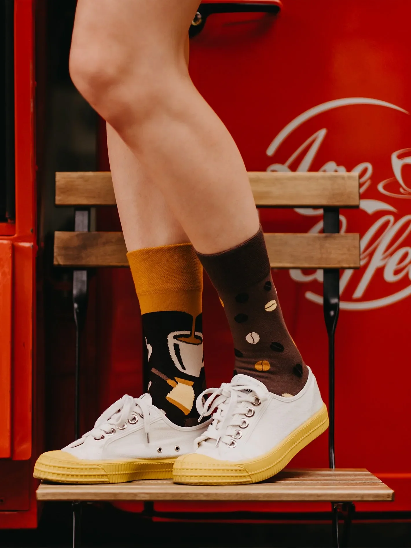 Chaussettes en bambou: Le fan du café