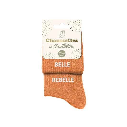 Chaussettes à paillettes: Belle-Rebelle