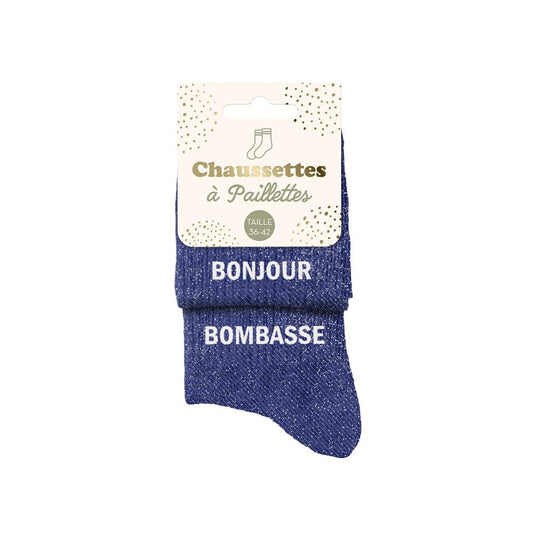 Chaussettes Ă  paillettes: Bonjour-Bombasse