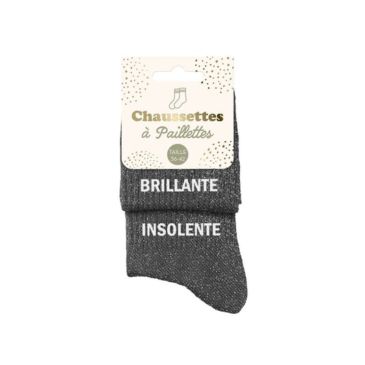 Chaussettes Ă  paillettes: Brillante-Insolente