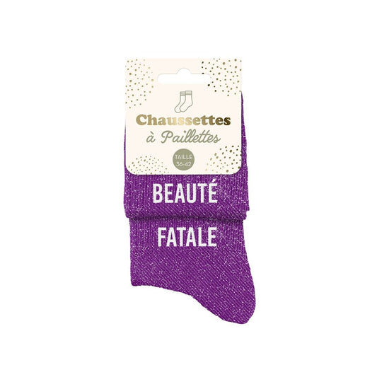 Chaussettes à paillettes: Beauté-Fatale