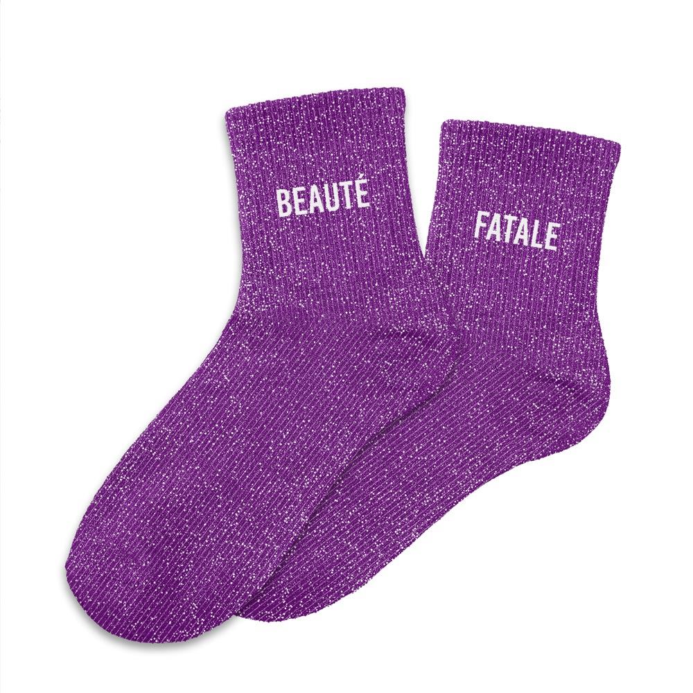 Chaussettes à paillettes: Beauté-Fatale