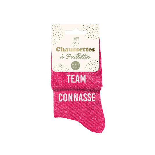 Chaussettes Ă  paillettes: Team-Connasse