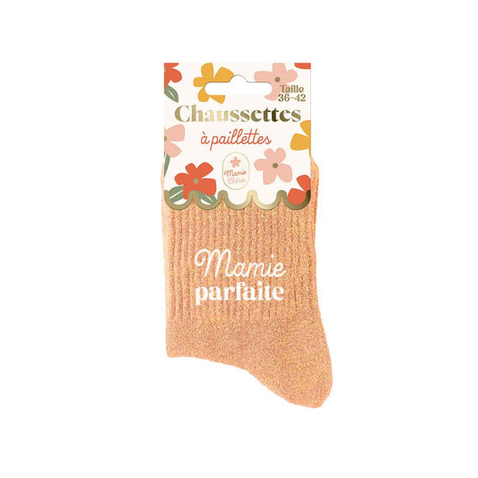 Chaussettes Ă  paillettes: Mamie parfaite