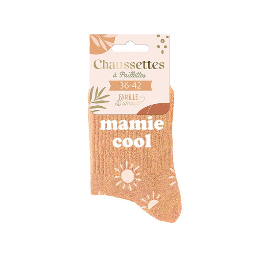 Chaussettes Ă  paillettes: Mamie cool