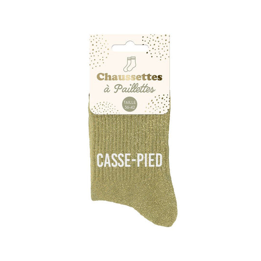 Chaussettes Ă  paillettes: Casse-pied