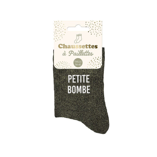 Chaussettes Ă  paillettes: Petite bombe