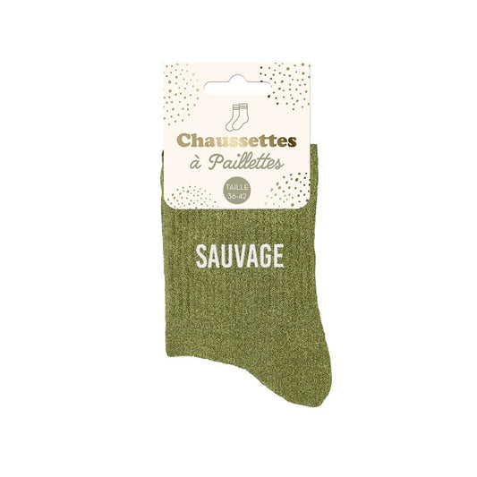 Chaussettes Ă  paillettes: Sauvage
