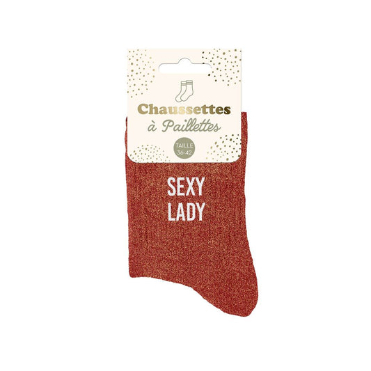 Chaussettes Ă  paillettes: Sexy lady