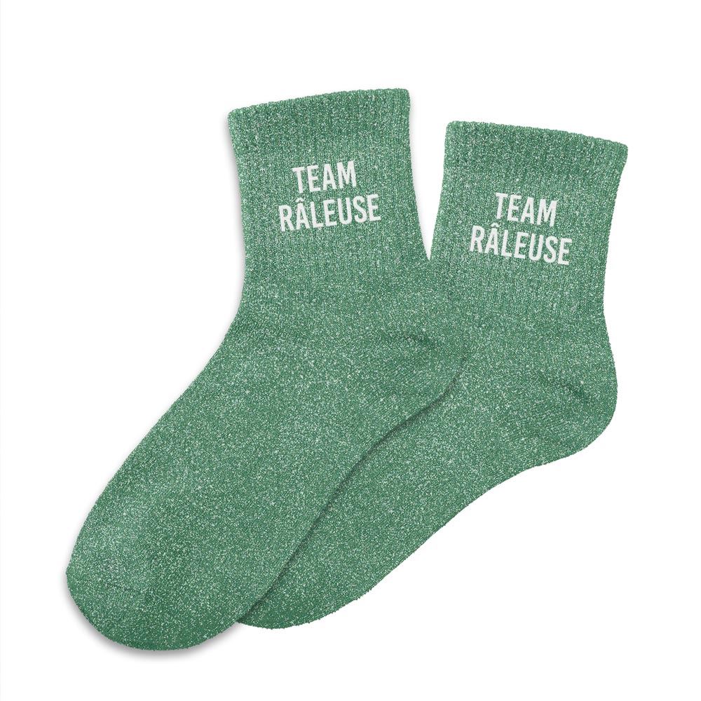 Chaussettes à paillettes: Team râleuse
