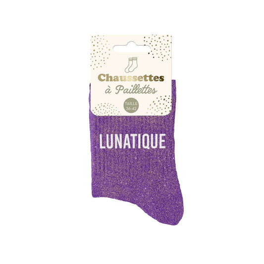 Chaussettes Ă  paillettes: Lunatique