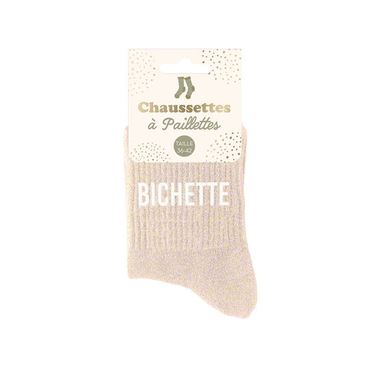 Chaussettes Ă  paillettes: Bichette