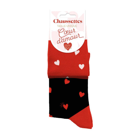 Chaussettes Ă  paillettes: Coeur d'amour