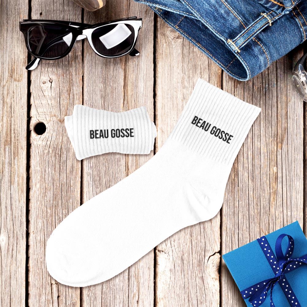 Chaussettes humoristiques: Beau gosse