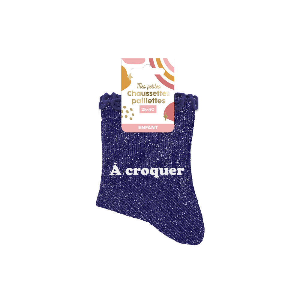 Chaussettes à paillettes enfants: A croquer