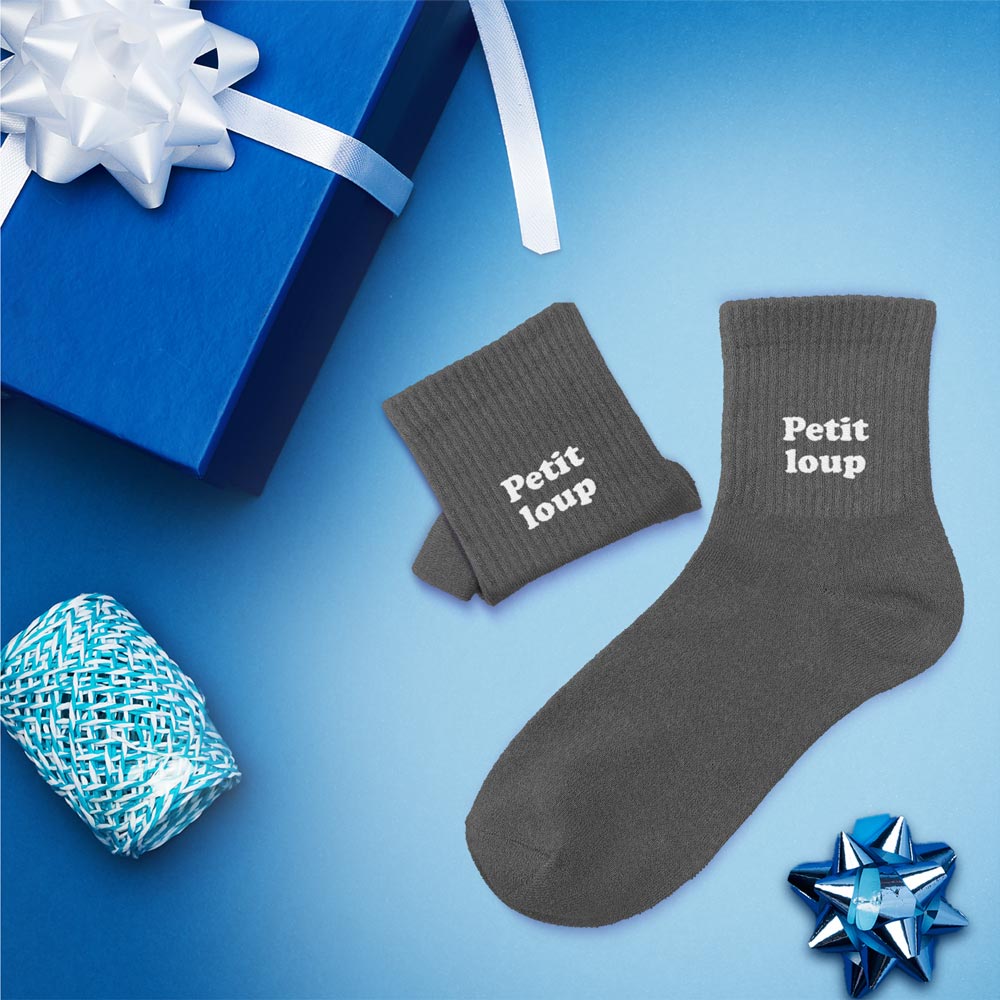 Chaussettes humoristiques enfants: Petit loup