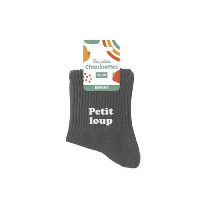 Chaussettes humoristiques enfants: Petit loup