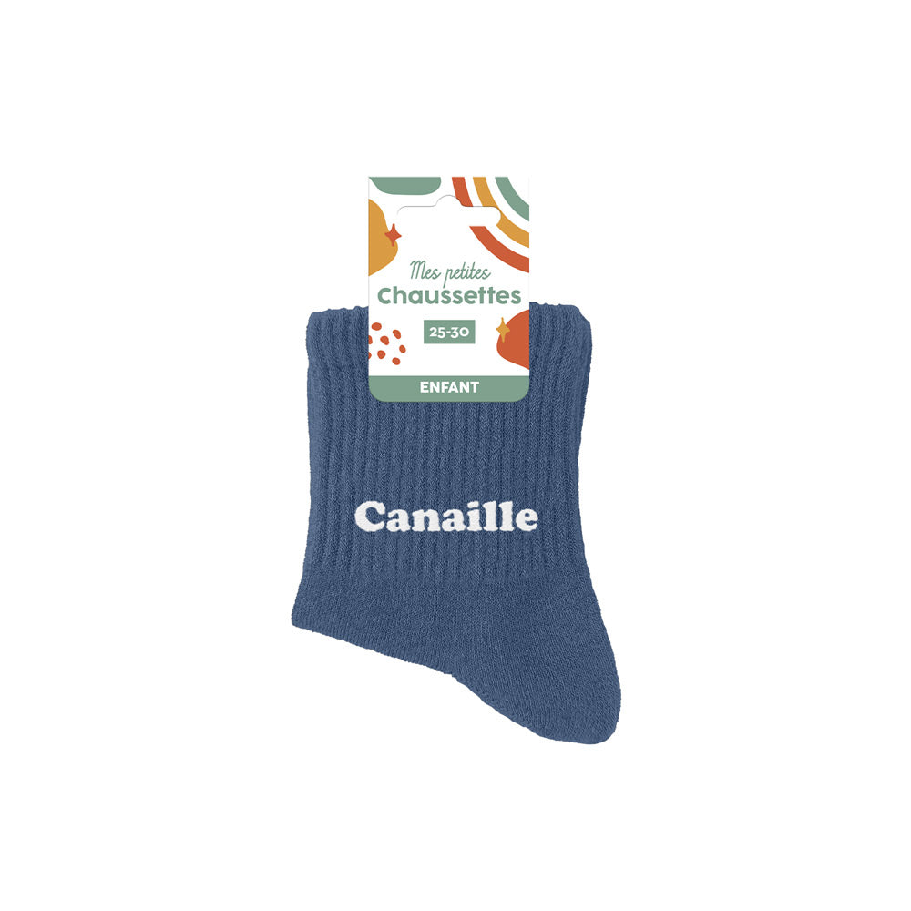 Chaussettes humoristiques enfants: Canaille