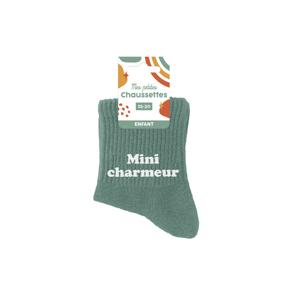 Chaussettes humoristiques enfants: Mini charmeur