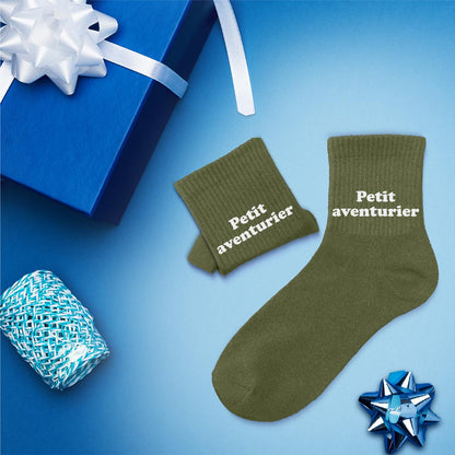 Chaussettes humoristiques enfants: Petit aventurier