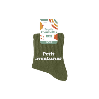 Chaussettes humoristiques enfants: Petit aventurier