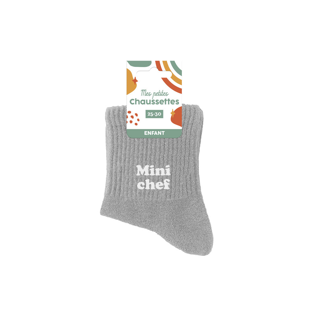 Chaussettes humoristiques enfants: Mini chef