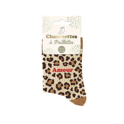 Chaussettes à paillettes: Amour