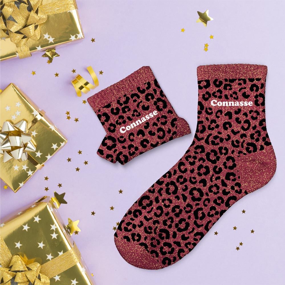 Chaussettes à paillettes: Connasse