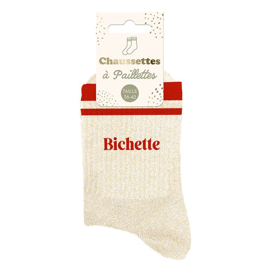 Chaussettes à paillettes: Bichette