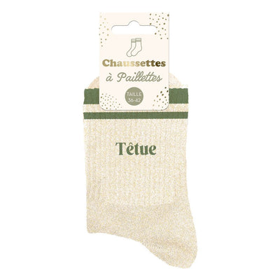 Chaussettes à paillettes: Têtue