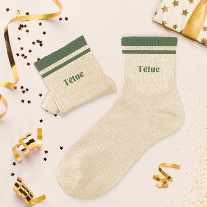 Chaussettes à paillettes: Têtue
