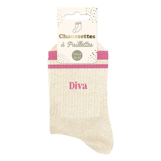 Chaussettes à paillettes: Diva