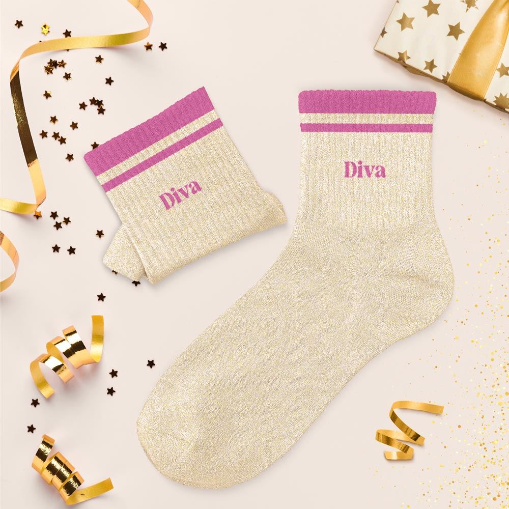 Chaussettes à paillettes: Diva