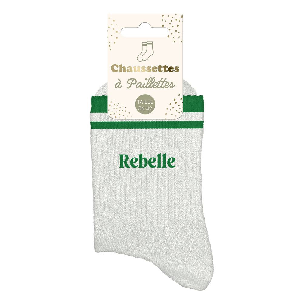 Chaussettes à paillettes: Rebelle