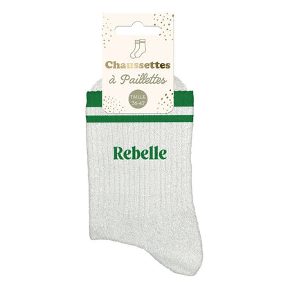Chaussettes à paillettes: Rebelle