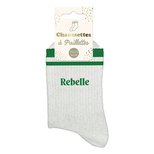 Chaussettes à paillettes: Rebelle