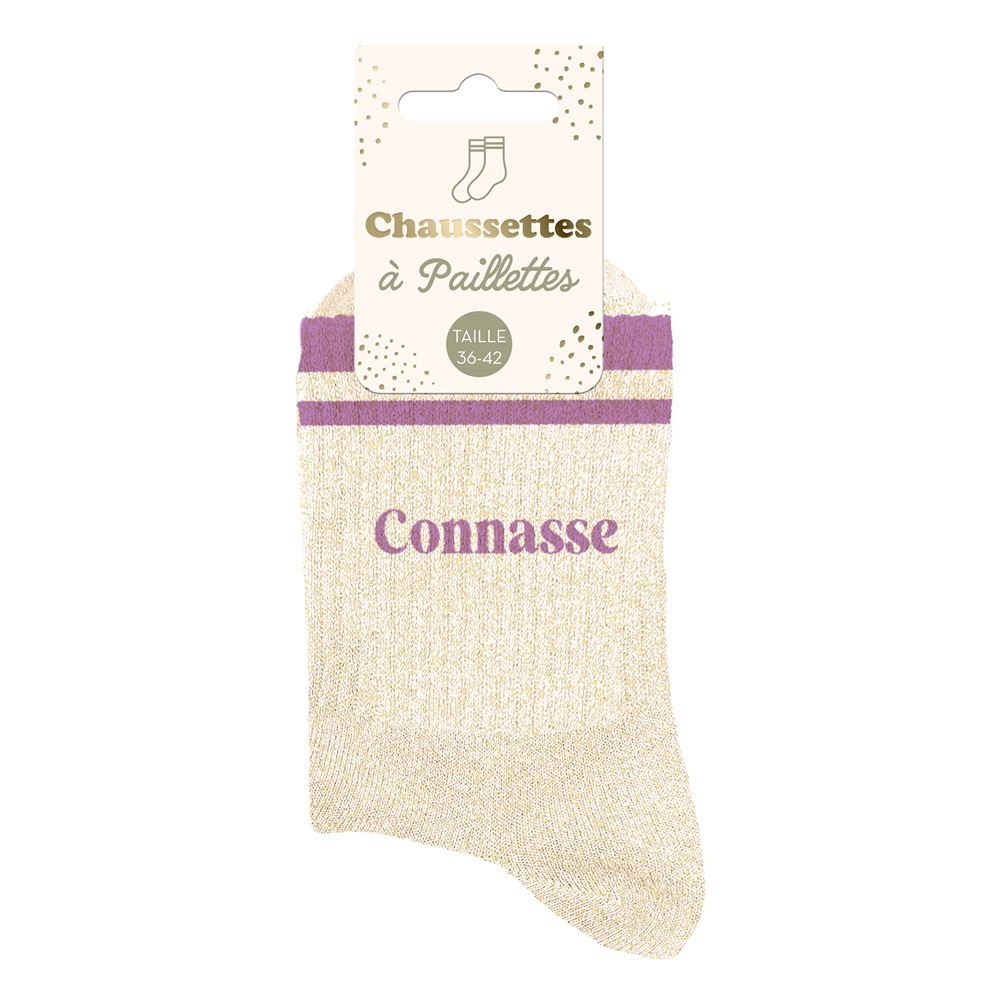 Chaussettes à paillettes: Connasse
