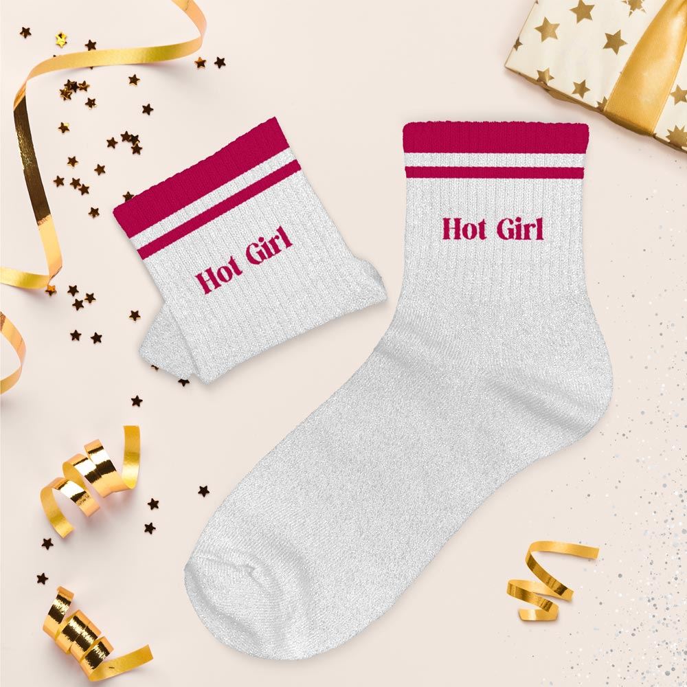 Chaussettes à paillettes: Hot girl