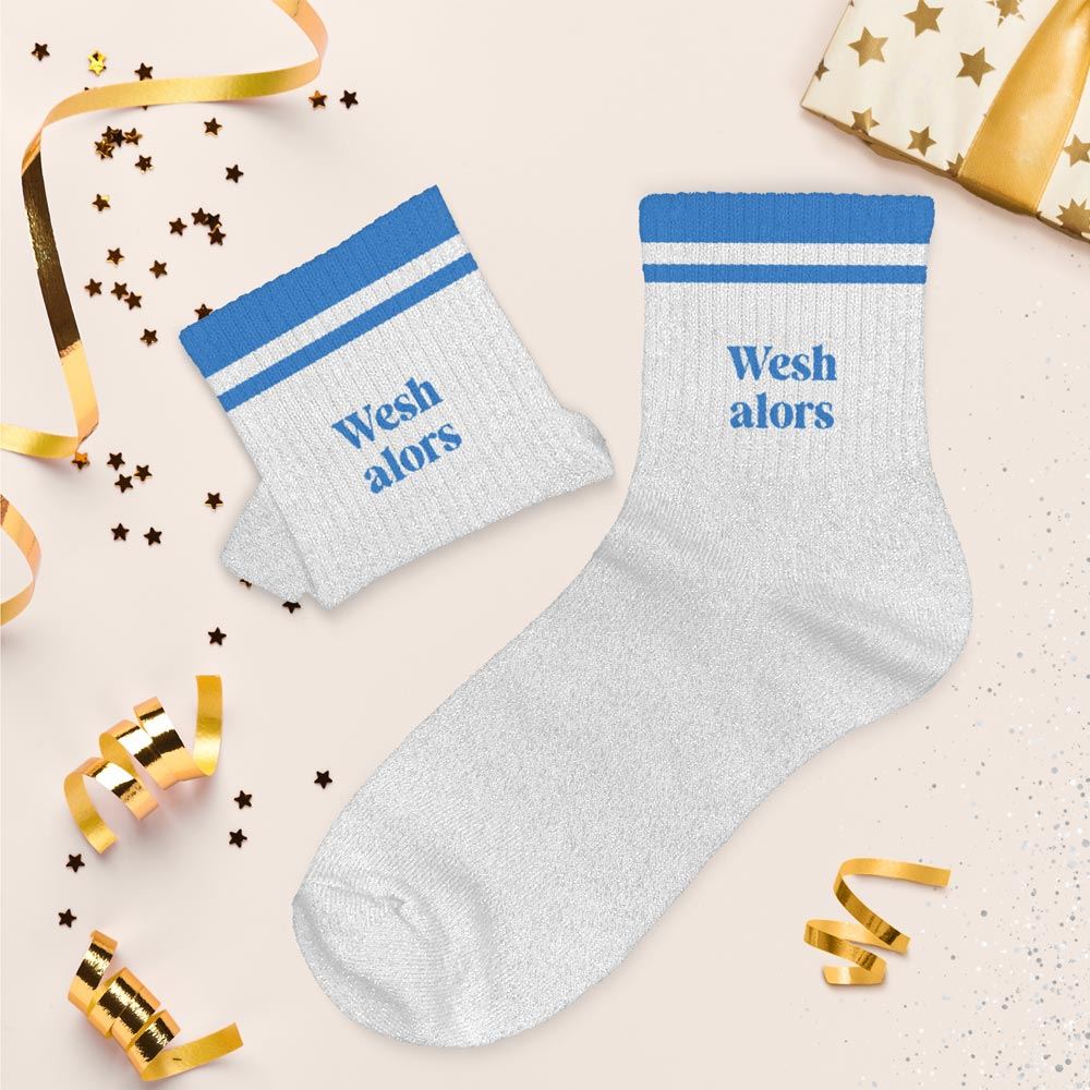 Chaussettes à paillettes: Wesh alors
