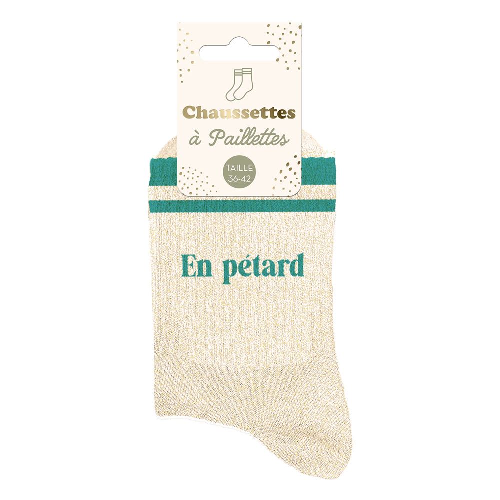 Chaussettes à paillettes: En pétard
