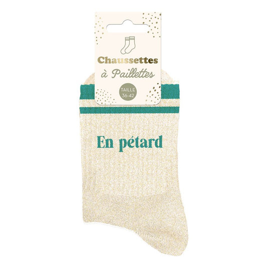 Chaussettes à paillettes: En pétard
